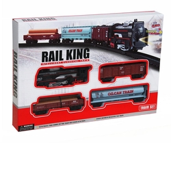 Oyuncak Klasik Ekspres Tren Seti 18 Parça (Rail King) - Vardem Oyuncak