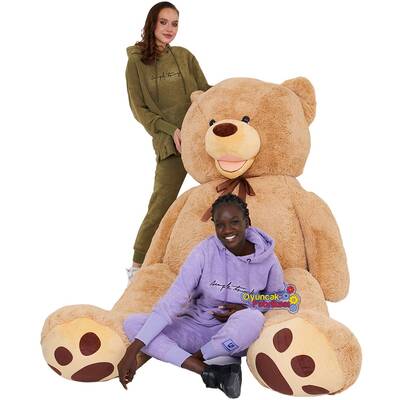 Oyuncak Kocaman Büyük Boy Dev Cüsseli Peluş Ayı 2.5 Metre (250 Cm) Kahve Renk - 5