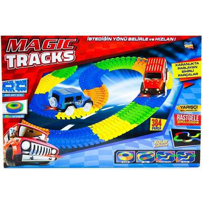 Oyuncak Magic Tracks Yol Oyun Seti Yarış Pisti 384 Parça 480 Cm - 1