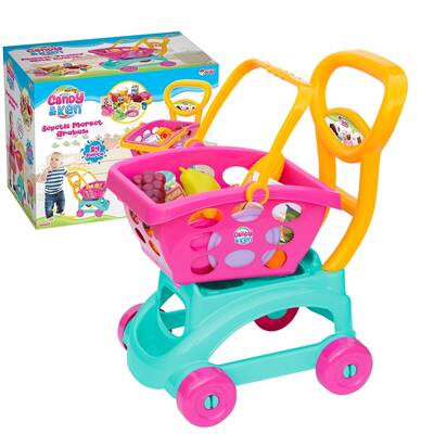 Oyuncak Market Arabası Sepetli Candy Model - 1
