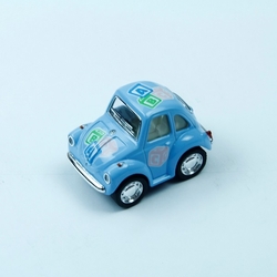 Oyuncak Metal Çekbırak Volkswagen Little Beetle Araba (Pastel Renkli Desenli) - 2