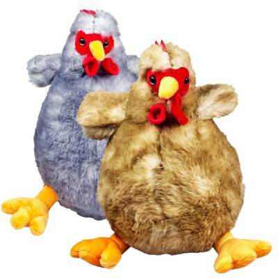 Oyuncak Oturan Peluş Tavuk 23 Cm - 1