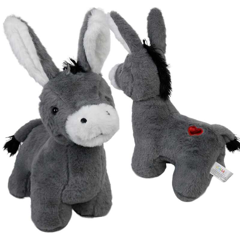 Oyuncak Peluş Eşek Kalp İşlemeli 35 Cm