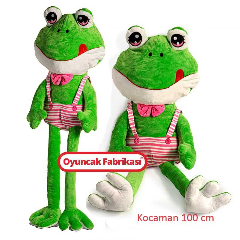 Oyuncak Peluş Kurbağa 100 Cm Yeşil (1 Metre )