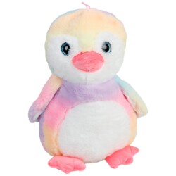 Oyuncak Peluş Penguen Gökkuşağı Renk - Halley Oyuncak