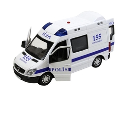 Oyuncak Polis Arabası Metal Çek Bırak Mercedes - 1