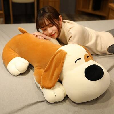 Oyuncak Soft Yumuşacık Sevimli Peluş Yastık Köpek 50 Cm - 1