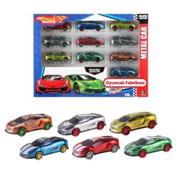 Oyuncak Speed Racer 10'lu Metal Araba Seti - Universal Toys