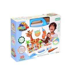 Oyuncak Tamir Matkaplı 3D Creative Puzzle Eğitici Tamir Set 11B - Birlik Oyuncak