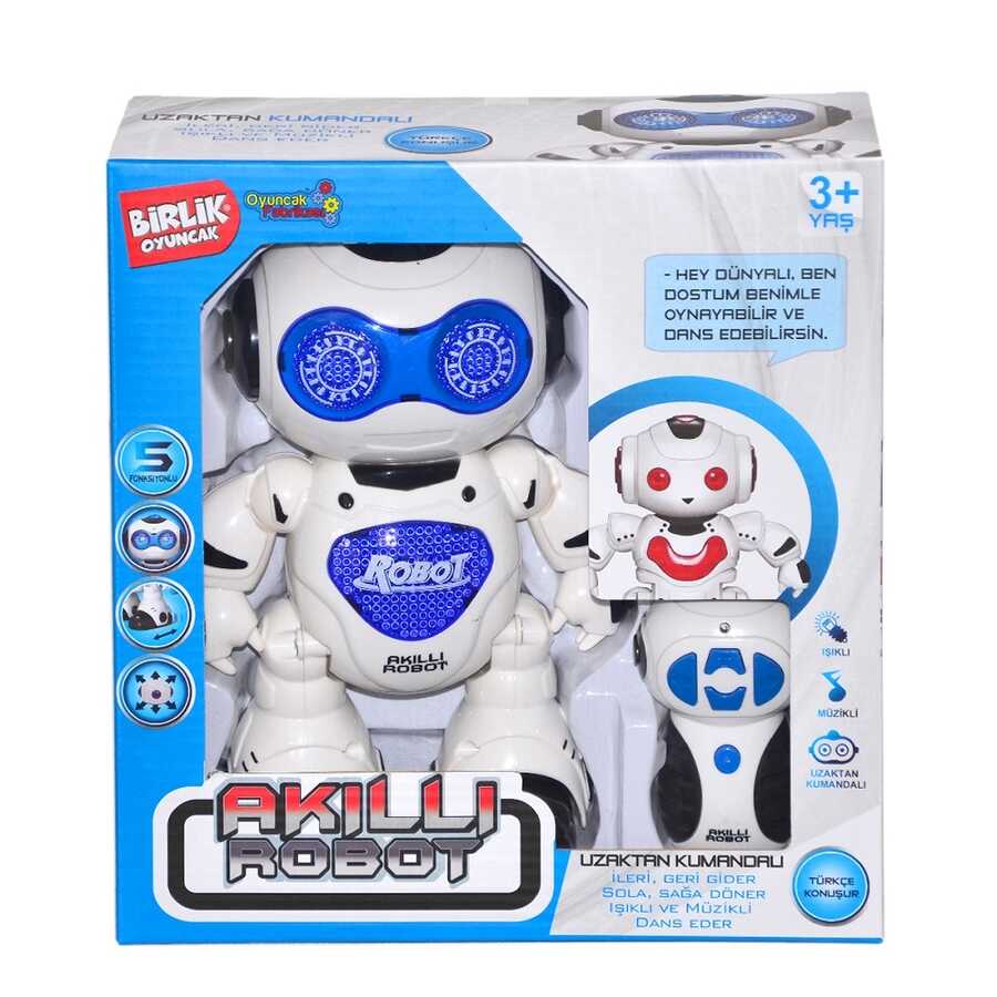 Oyuncak Uzaktan Kumandalı Işıklı Müzikli Dans Eden Akıllı Robot