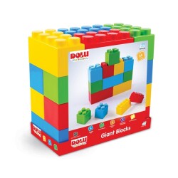 Oyuncak XXL Blok Seti 24 Parça Büyük Tuğla Bloklar - Dolu