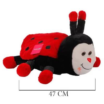Oyuncak Yatan Büyük Peluş Uğur Böceği 40 Cm - 2