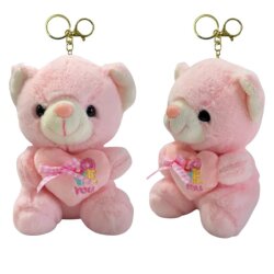 Peluş Ayıcık Anahtarlık Kalpli 12 Cm - 3