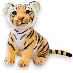 Peluş Oyuncak Oturan Yavru Kaplan 30 Cm - Selay