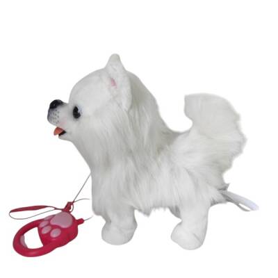 Peluş Tasmalı Yürüyen-Havlayan Fino Köpek - 1