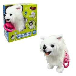 Peluş Tasmalı Yürüyen-Havlayan Fino Köpek - Vardem Oyuncak