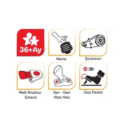 Pilsan Active Akülü Traktör 6 Volt - 3