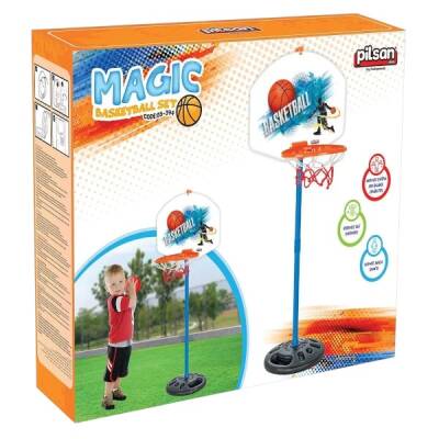 Pilsan Eğlenceli Ayaklı Basketbol Seti ve Dart Seti 115 Cm - 1
