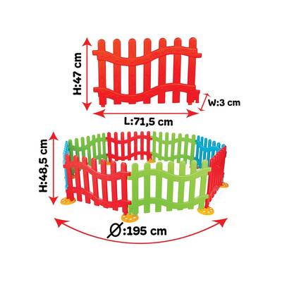 Pilsan Oyuncak Handy Plastik Çit ve Oyun Alanı 8 Adet - 4