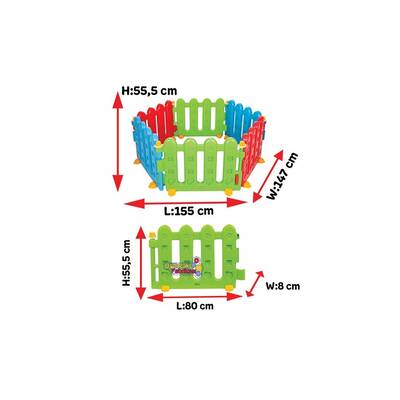 Pilsan Plastik Oyun Alanı Çiti 155x147x56 Cm - 2