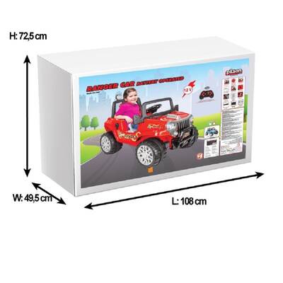 Pilsan Ranger Akülü Uzaktan Kumandalı Araba 12 Volt - 2