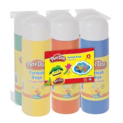 Play-Doh Parmak Boya 6 Adet X250 ML - Play-Doh
