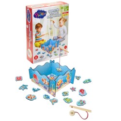 Play wood Ahşap Manyetik Tutmalı Balık Oyunu 24 Parça - PlayWood-Onyıl