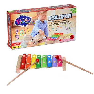 Play Wood Eğitici Ahşap Oyuncak Ksilofon ONY-308 - 1