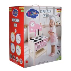 Play Wood Oyuncak Ahşap Mutfak Seti Kitchen Set - PlayWood-Onyıl