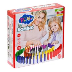 Play Wood Renkli Ahşap Domino Oyunu 100 Parça ONY-388 - PlayWood-Onyıl