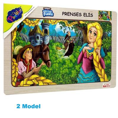 PlayWood Eğitici Ahşap Puzzle Prenses Elis 20 Parça - 3