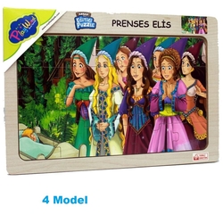 PlayWood Eğitici Ahşap Puzzle Prenses Elis 20 Parça - 5