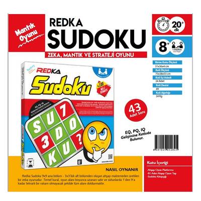 Redka Akıl Sudoku Oyunu Zeka Mantık ve Strateji Oyunu - 1