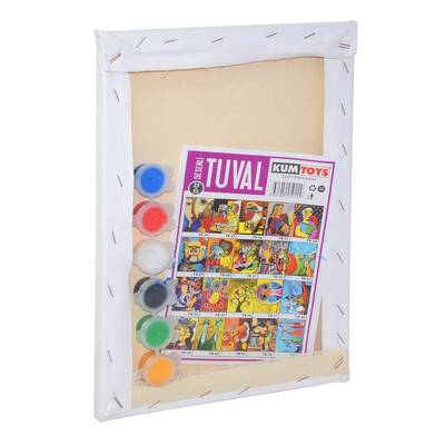 Redka Desenli Tuval Boyama Seti 25x35 Cm - 1