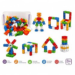 Robotik Puzzle 96 Parça Yapı Blokları Birleştirme Oyuncak Seti 3 Yaş+ - 2