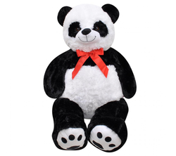 Selay Oyuncak Büyük Boy Sarılmalık Pufidik Salaş Peluş Panda 1 Metre - 2