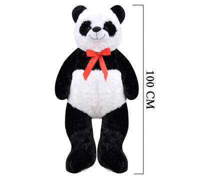 Selay Oyuncak Büyük Boy Sarılmalık Pufidik Salaş Peluş Panda 1 Metre - 5