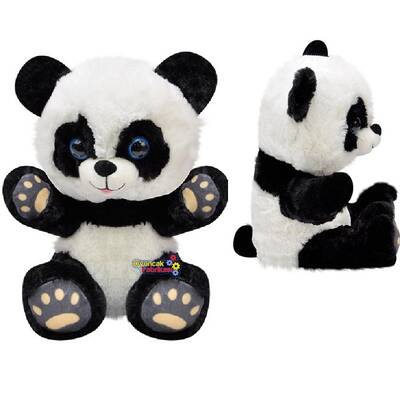 Selay Oyuncak Oturan Patikleri Gözüken Peluş Panda Ayı 28 Cm - 1