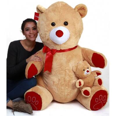 Selay Peluş Oyuncak Yavrulu Ayı 100 cm 35 Yavrusu - 2