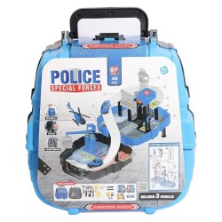 Sırt Çantalı Polis Oyun Seti 48 Parça - Bayraktar Plastik