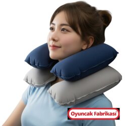 Şişme Boyun Yastığı-Şişme Seyahat Yastığı - OyuncakFabrikasi