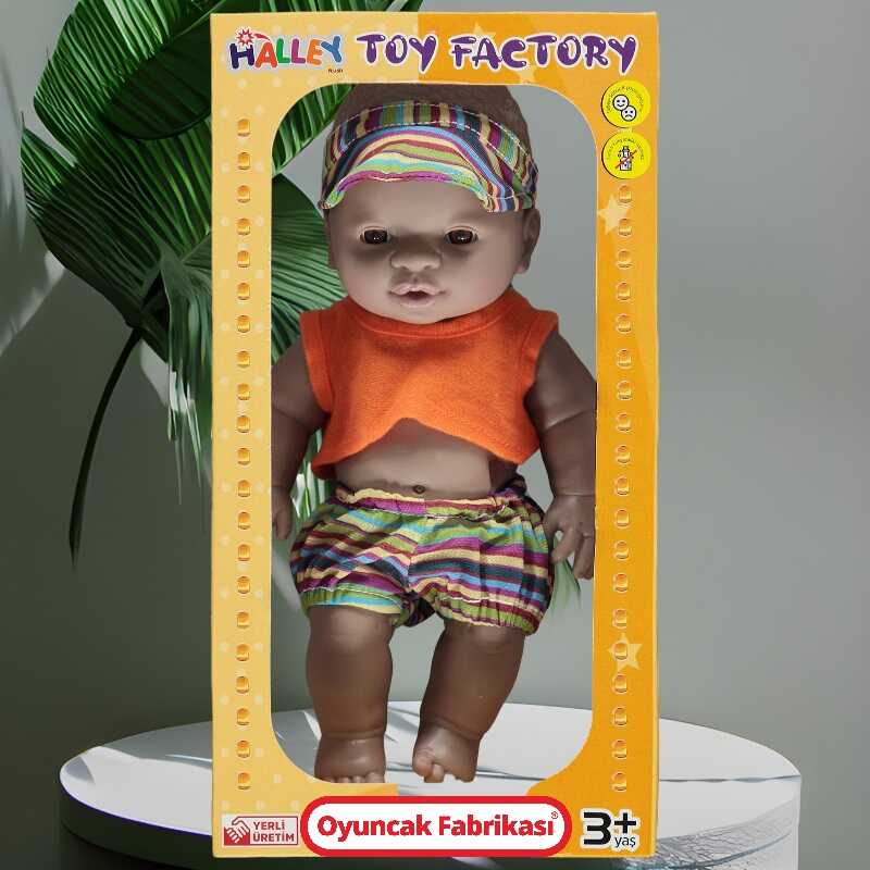 Siyahi Erkek Oyuncak Et Bebek Siyah Et Bebek 30 Cm
