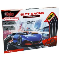 Slot Racıng Pilli 1 Araçlı Yarış Pisti Seti 1:64 (420Cm) - Vardem Oyuncak