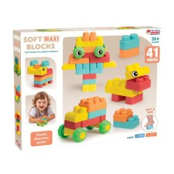 Soft Maxi Bloklar -Yumuşak ve Renkli 41 Parça Oyun Seti - DEDE