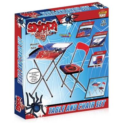 Spider Style Lisanslı Masa Sandalye Seti-Yazı Tahtalı-Kalemlikli - 2