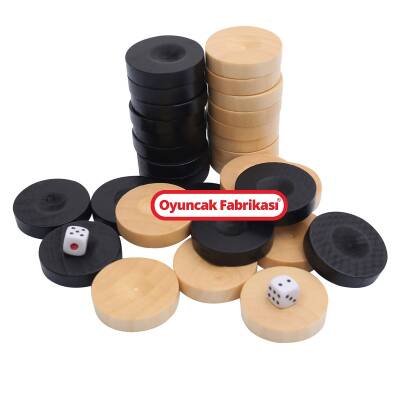 Ahşap Tavla Pulu Büyük Boy - 1