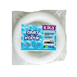 Strafor Halka 16 cm Köpük Çember Maket Hobi El İşi Süsleme Dekorasyon ve Etkinlik Malzemesi - Kika