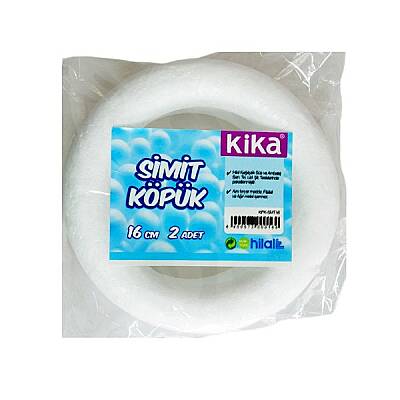 Strafor Halka 16 cm Köpük Çember Maket Hobi El İşi Süsleme Dekorasyon ve Etkinlik Malzemesi - 1