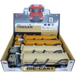 Sürtmeli Tanker Taşıyan Tır Die-Cast Işıklı ve Sesli - Vardem Oyuncak