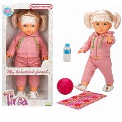 Tina Sporty Eşofmanlı Oyuncak Et Bebek 45 cm - Sunman
